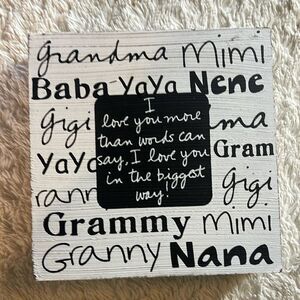 Grandma wall plaque